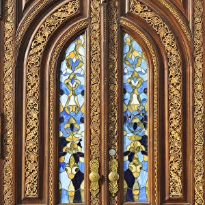 Door of the Amir Timur Museum. Tashkent, Uzbekistan