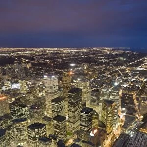 Downtown Toronto from CN Tower Skypod Observation Deck