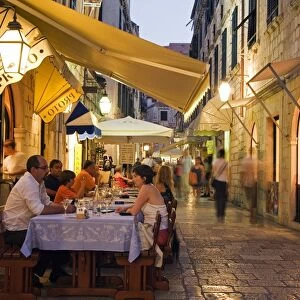 Dubrovnik Unesco World Heritage Old Town Outdoor Dining
