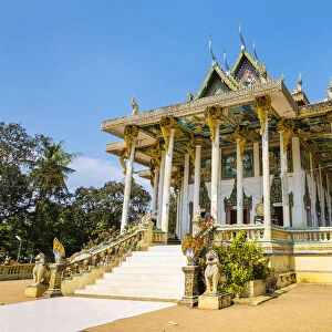 Ek Phnom Pagoda buddhist temple, Battambang Province, Cambodia