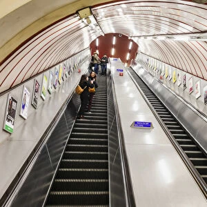 England, London, The Underground, Escalators