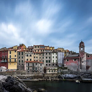 Europe, Italy, Liguria. the village of Tellaro in the Gulf of La Spezia