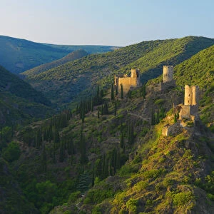 France, Languedoc, Lastours, Cathar castles (MR)
