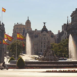 Fuente de Cibeles (Cibeles Fountain), Cibeles Square, Madrid, Spain