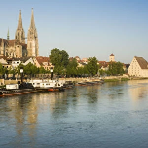 Germany, Bayern / Bavaria, Regensburg, Dom, St. Peter cathedral and town