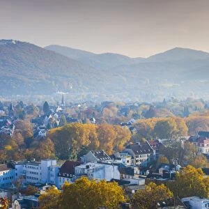 Germany, Nordrhein-Westfalen, Bad Godesberg, elevated town view from Godesberg mountain