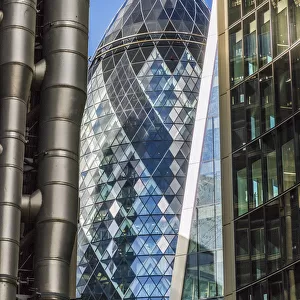 The Gherkin also known as the Swiss Re building, London, England, UK