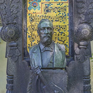 Grave of composer Alexander Borodin, Tikhvin Cemetery, Alexander Nevsky Lavra, Saint