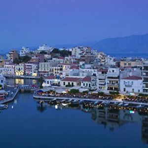 Greece, Crete, Lasithi Province-Agios Nikolaos, Town Overview