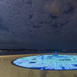 The Greeting to the Sun by the architect Nikola Basic, Zadar peninsula, Dalmatia, Croatia