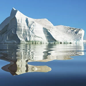 Iceberg with reflection - Greenland, Northeast Greenland National Park, Sabine Island