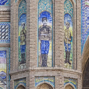 Iran, Tehran, Bagh-e-Melli Tor, gate of the National Garden, Cossack Gate