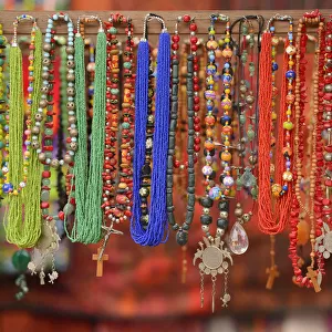 Jewellery for sale in Chichicastenango, Guatemala, Central America