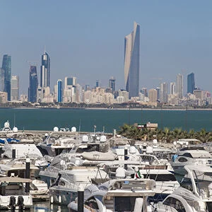 Kuwait, Kuwait City, Salmiya, Yacht Club on Arabian Gulf St