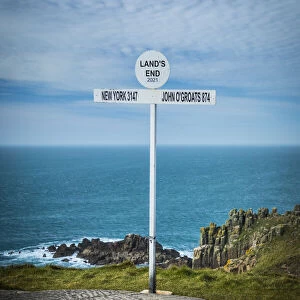Lands End (most westerly point in England), Cornwall, England, UK