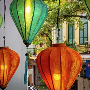 Lanterns in a cafe in the Old Town, Hanoi, Vietnam