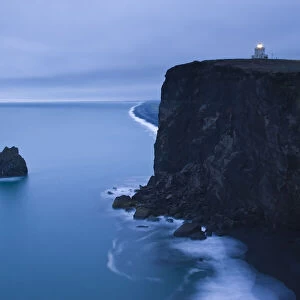 Lighthouse at Dyrholaey, Iceland, Northern Europe