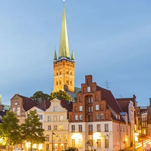 Lübeck, Baltic coast, Schleswig-Holstein, Germany. St. Peters church