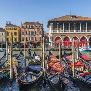 Mercati di Rialto (Rialto market) & Grand Canal, Venice, Italy