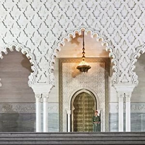 Morocco, Al-Magreb, Mausoleum of Mohammed V in Rabat
