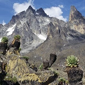 Mount Kenya is Africas second highest snow-capped mountain
