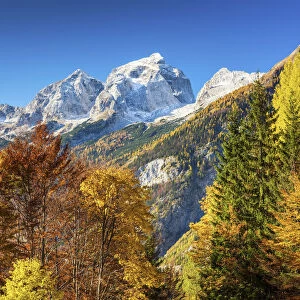 Mt. Mangart in Autumn, Julian Alps, Triglav National Park, Slovenia, Europe