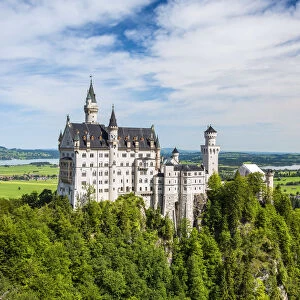 Neuschwanstein Castle or Schloss Neuschwanstein, Schwangau, Bavaria, Germany