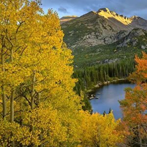 North America, USA, Rocky Mountains, Colorado, Rocky Mountain National Park, Bear Lake