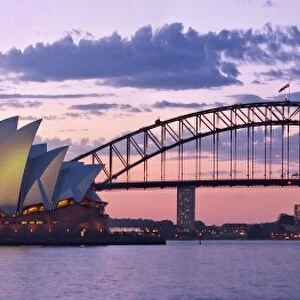 Opera House & Harbour Bridge, Sydney, New South Wales, Australia