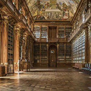Philosophical hall of Strahov library in Strahov Monastery, Prague, Bohemia