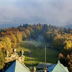 Poland, Swietokrzyskie Voivodeship, Swietokrzyskie Mountains, Lysa Gora, Holy Cross