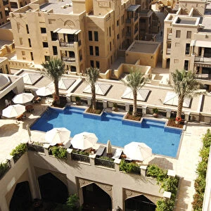 Pool of thr Al Manzil Hotel, Dubai, United Arab Emirates