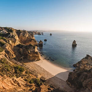 Portugal, Algarve, Faro district, Lagos, Camilo Beach (Praia do Camilo)