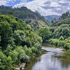 The river Tamega at Cavez. Ribeira de Pena, Tras os Montes. Portugal