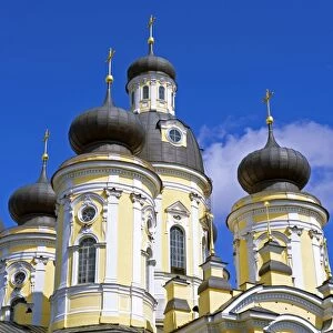 Russia, St Petersburg. Cupolas of the Vladimirsky Church