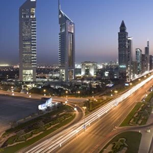 Sheikh Zayad Road & the Emirates Towers, Dubai, United Arab Emirates