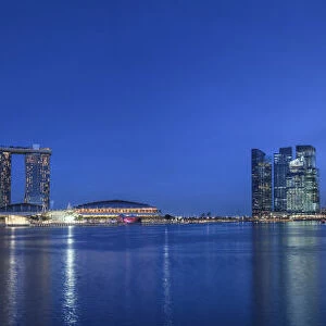 Singapore, Marina and City Skyline