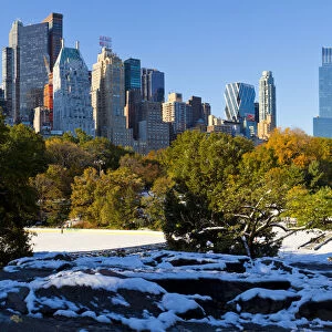 Skyline of Uptown Manhattan and Central Park, New York City, New York, USA
