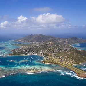 St Vincent and The Grenadines, Aerial view of Union Island