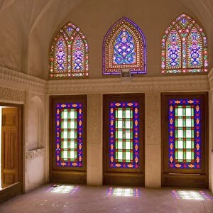 The stained glass windows of traditional house