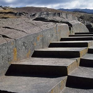 Stone steps carved by Inca craftsmen
