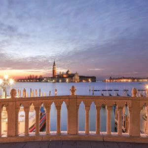 Sunrise, Bacino di San Marco, San Giorgio Maggiore Island in the Background, Venice