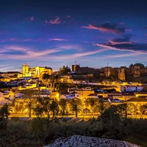 Sunset view of Silves, Algarve, Portugal