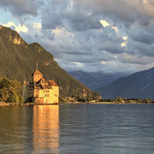 Switzerland, Vaud, Montreaux, Chateau de Chillon