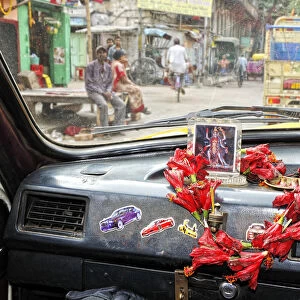 Taxi in the streets of Kolkata. India