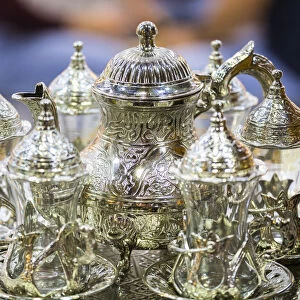 Tea set, Grand Bazaar, Istanbul, Turkey