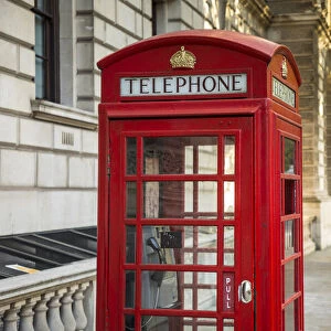 Telephone boxes, Whitehall, London, England, UK