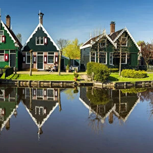 Traditional Houses, Zaanse Schans, Holland, Netherlands