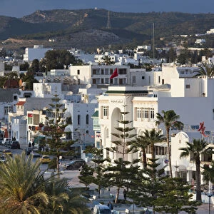Tunisia, Cap Bon, Hammamet, Avenue de la Republique, elevated view