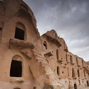 Tunisia, Ksour Area, Ksar Ouled Soltane, ruins of ancient grain storage ksar building